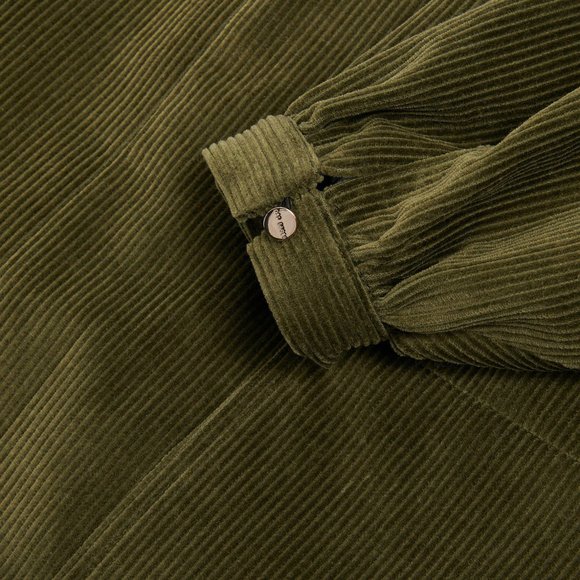 NWT Ted Baker London XAVIA A-Line cord mini dress in khaki - Picture 6 of 6